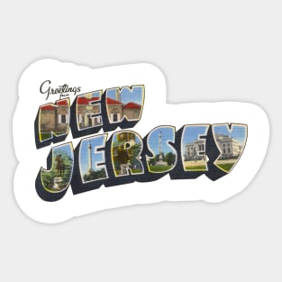 Greetings from New Jersey Sticker